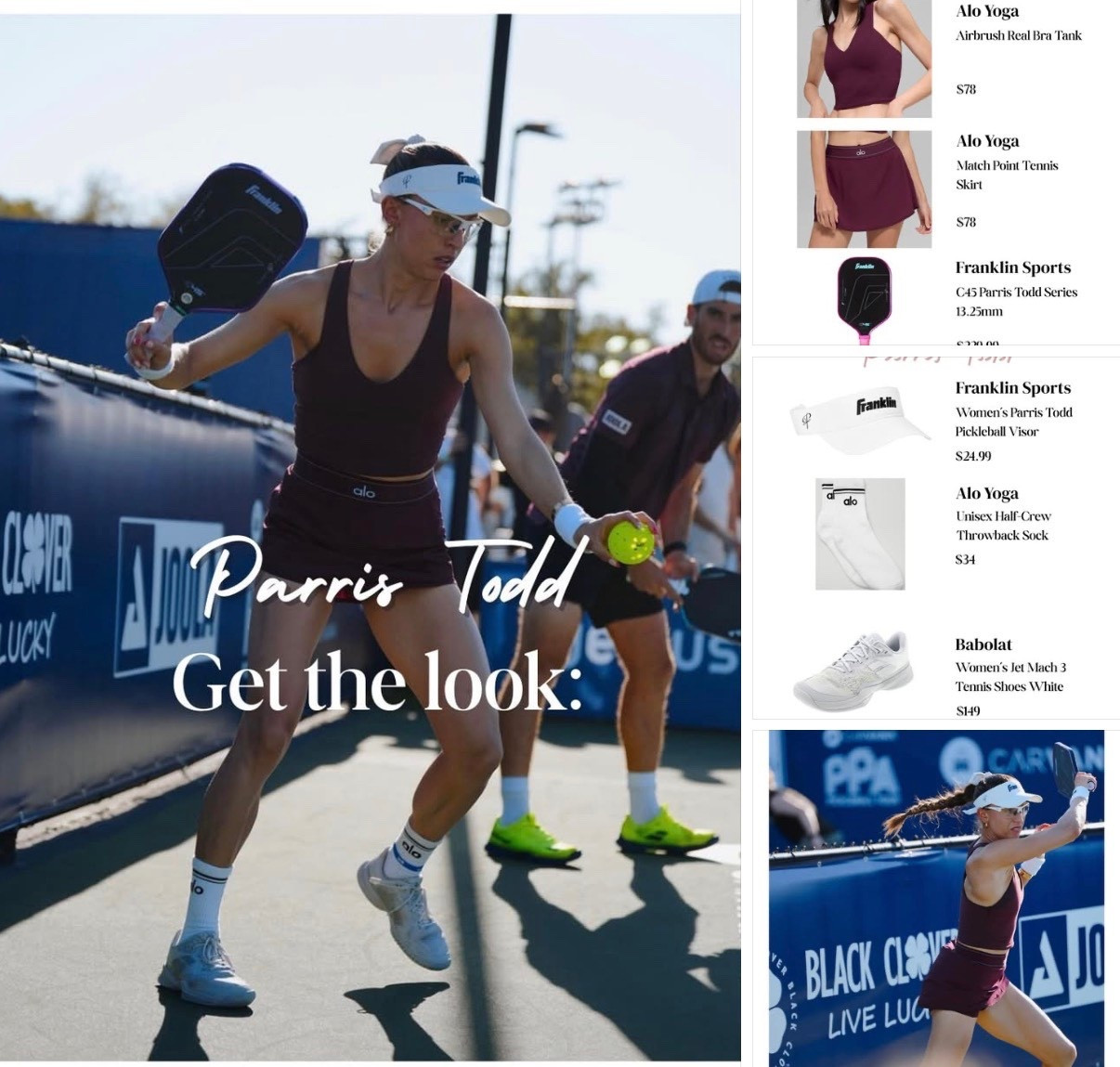 Get the professional pickleball look! 

#LTKSaleAlert #LTKgrwm #LTKfitnessgoals