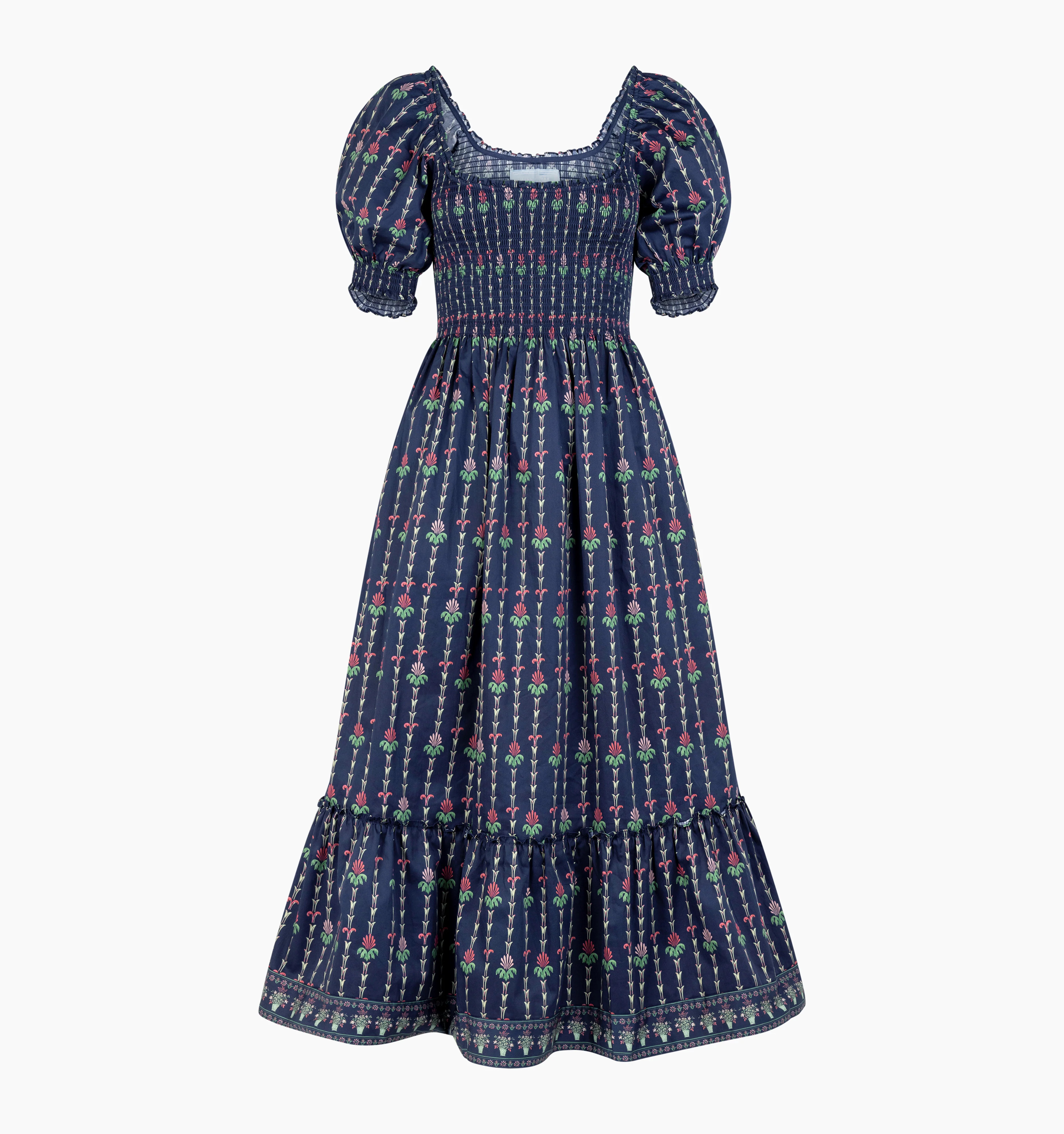 The Louisa Nap Dress | Navy Trailing Fern / S | 100% Cotton | Hill House Home | Hill House Home US