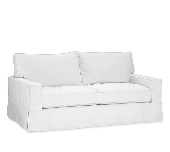 PB Comfort Square Arm Slipcovered Sofa | Pottery Barn (US)