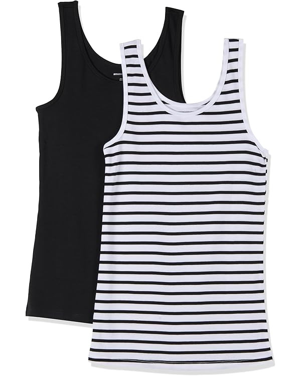 Amazon Essentials Women's Slim-Fit Tank, Pack of 2 | Amazon (US)