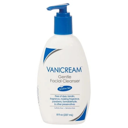 Vanicream Gentle Facial Cleanser for Sensitive Skin with Pump Dispenser 8 Ounce | Walmart (US)
