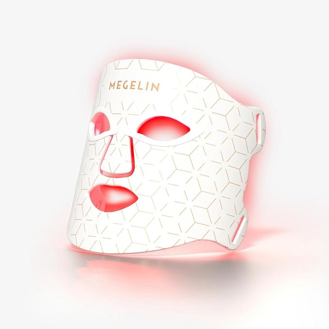 MEGELIN 7 Colors Led Light Therapy Facial Mask, Face Light Therapy Mask for Face, Reduce Wrinkles... | Amazon (US)