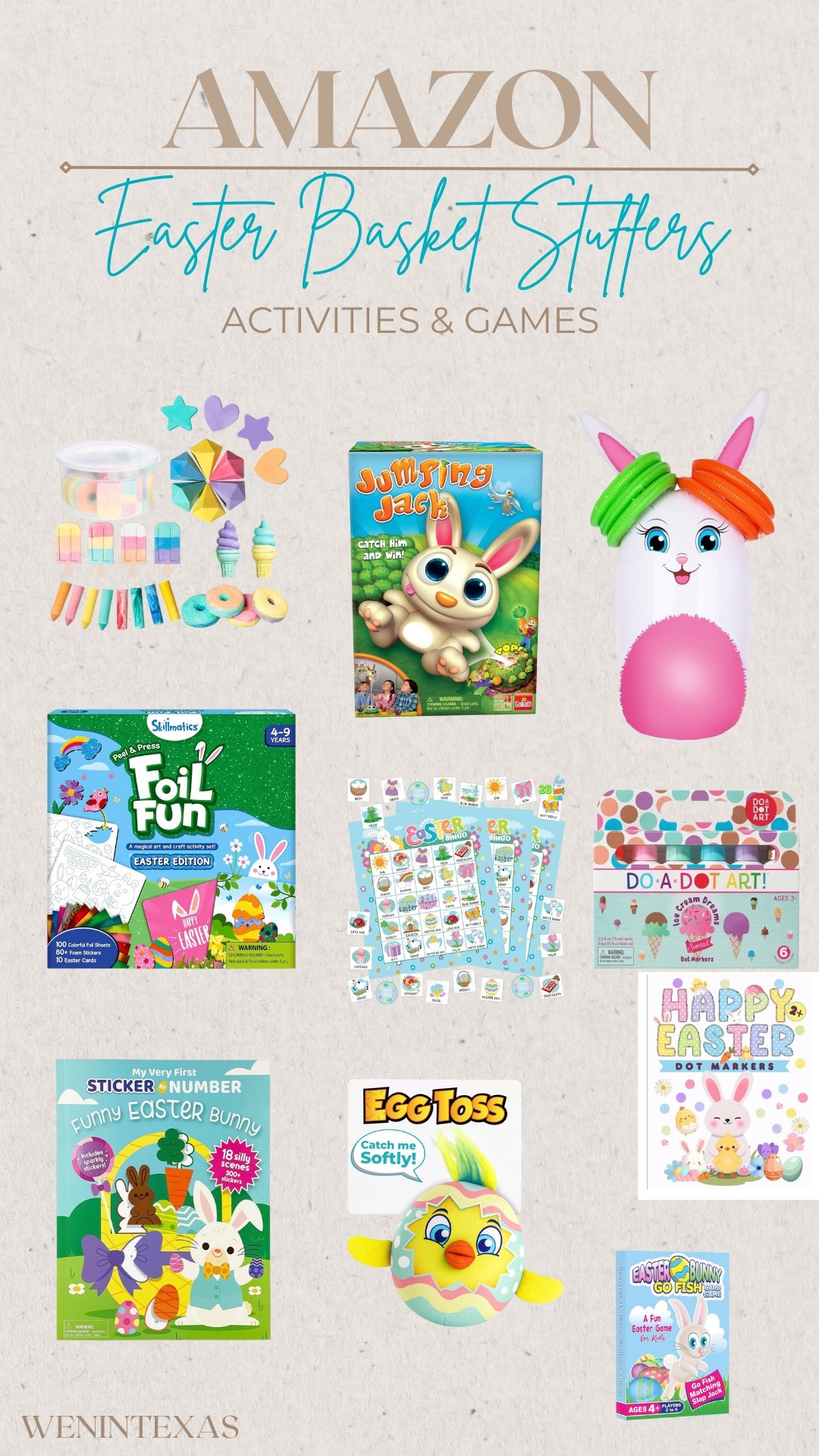 Amazon Easter basket stuffers for kids 3-6! 🐰 Fun springtime themed activities and games for your little ones! 🌸

#easterbasket #easterforkids #kidseaster #easterbasketstuffers #amazoneaster #eastergifts #easteractivities #eastergames #kidsactivities #kidsgifts #easterideas #amazonkids #amazonfinds #springfinds #springactivities 

#LTKSeasonal #LTKFindsUnder50 #LTKKids