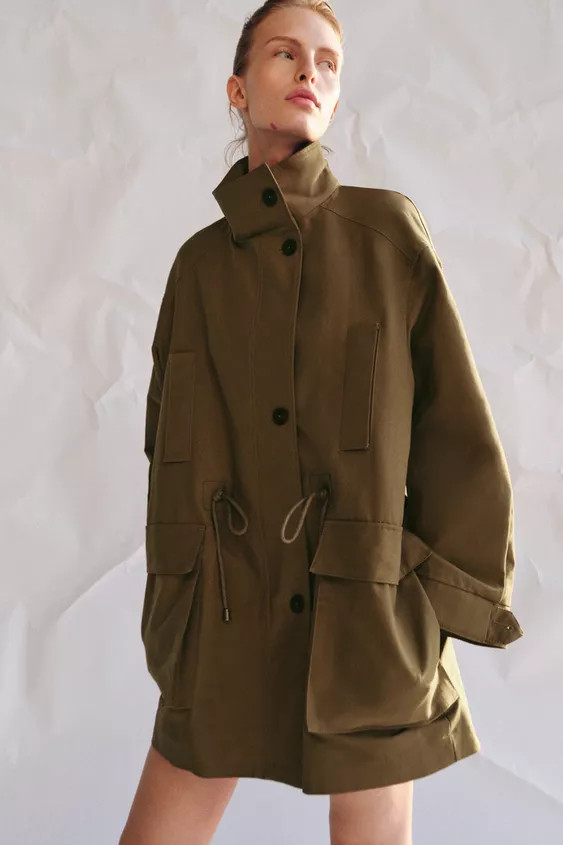 OVERSIZE PARKA ZW COLLECTION | Zara UK