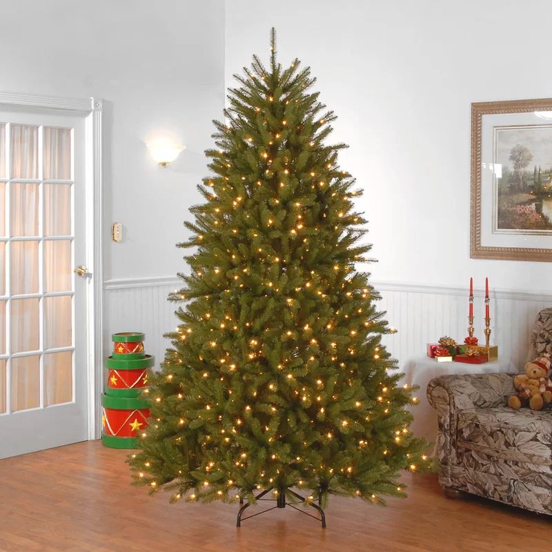 Jack 90" H Green Fir Christmas Tree with 1000 Lights | Wayfair North America