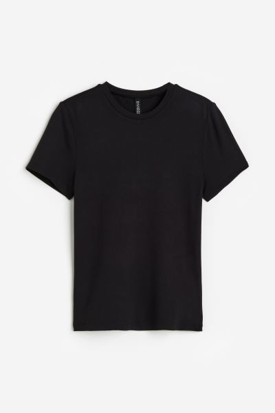Fitted T-shirt - White - Ladies | H&M US | H&M (US + CA)