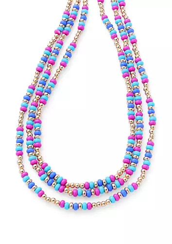 Multi Row Beaded Necklace | Belk