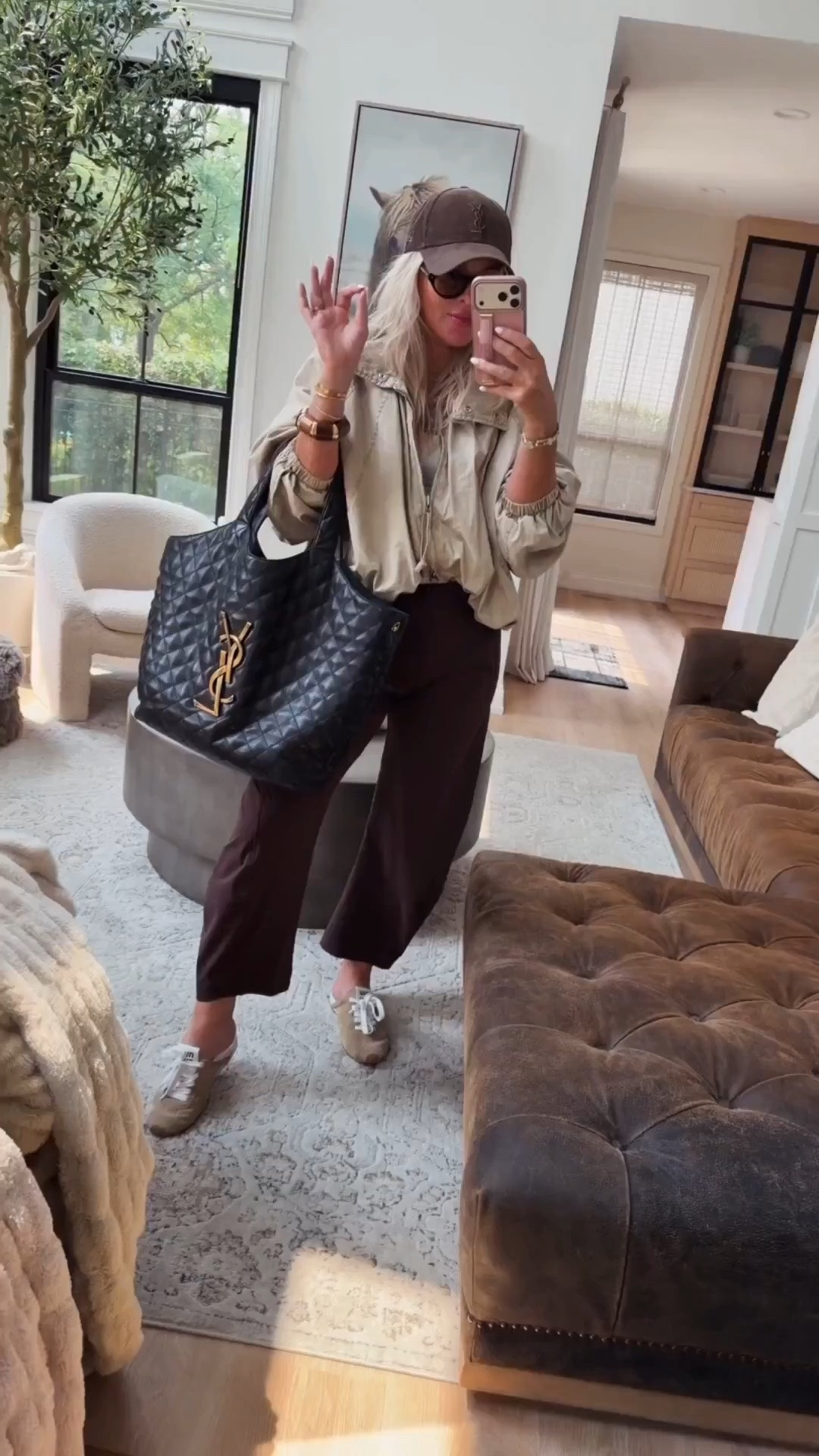 OOTD🤎viral anti wrinkle pants! 
Jacket: small more colors (ok to size down)
Pants I like to size up one for curvy
Come in tall & petite too! 

Work pants that are travel friendly.

Work outfit. Travel style. Travel outfit. Fall outfit.

#LTKTravel #LTKSeasonal #LTKootd
