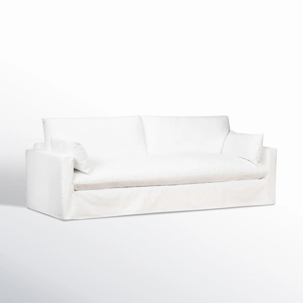 Birch Lane™ Luna 90" Square Arm Slipcovered Sofa with Reversible Cushions & Reviews | Wayfair | Wayfair North America