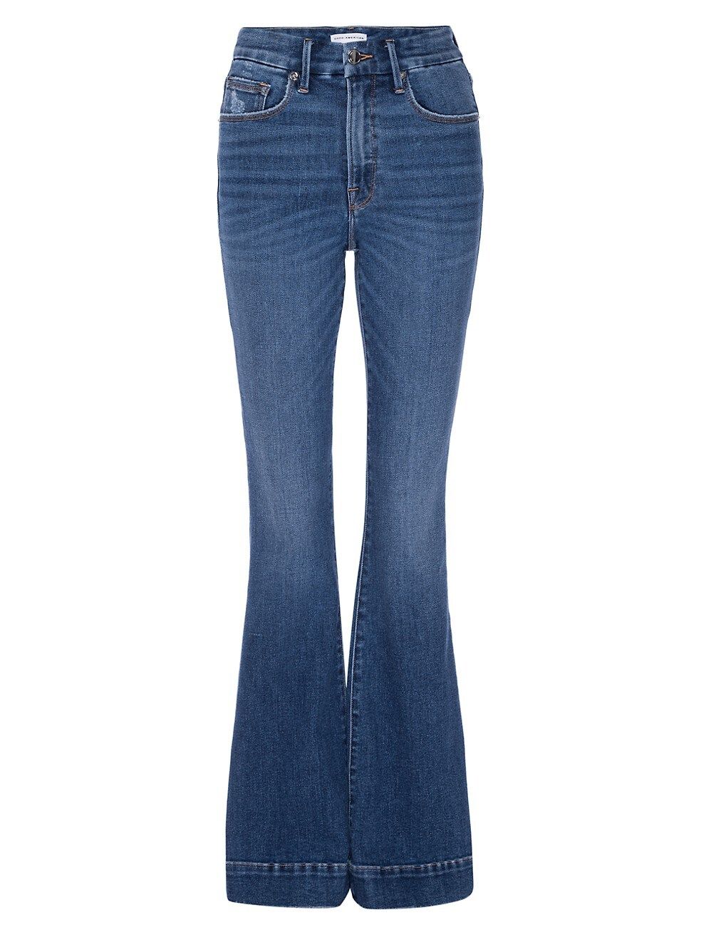 GOOD AMERICAN Good Legs High-Rise Stretch Flare Jeans | Saks Fifth Avenue