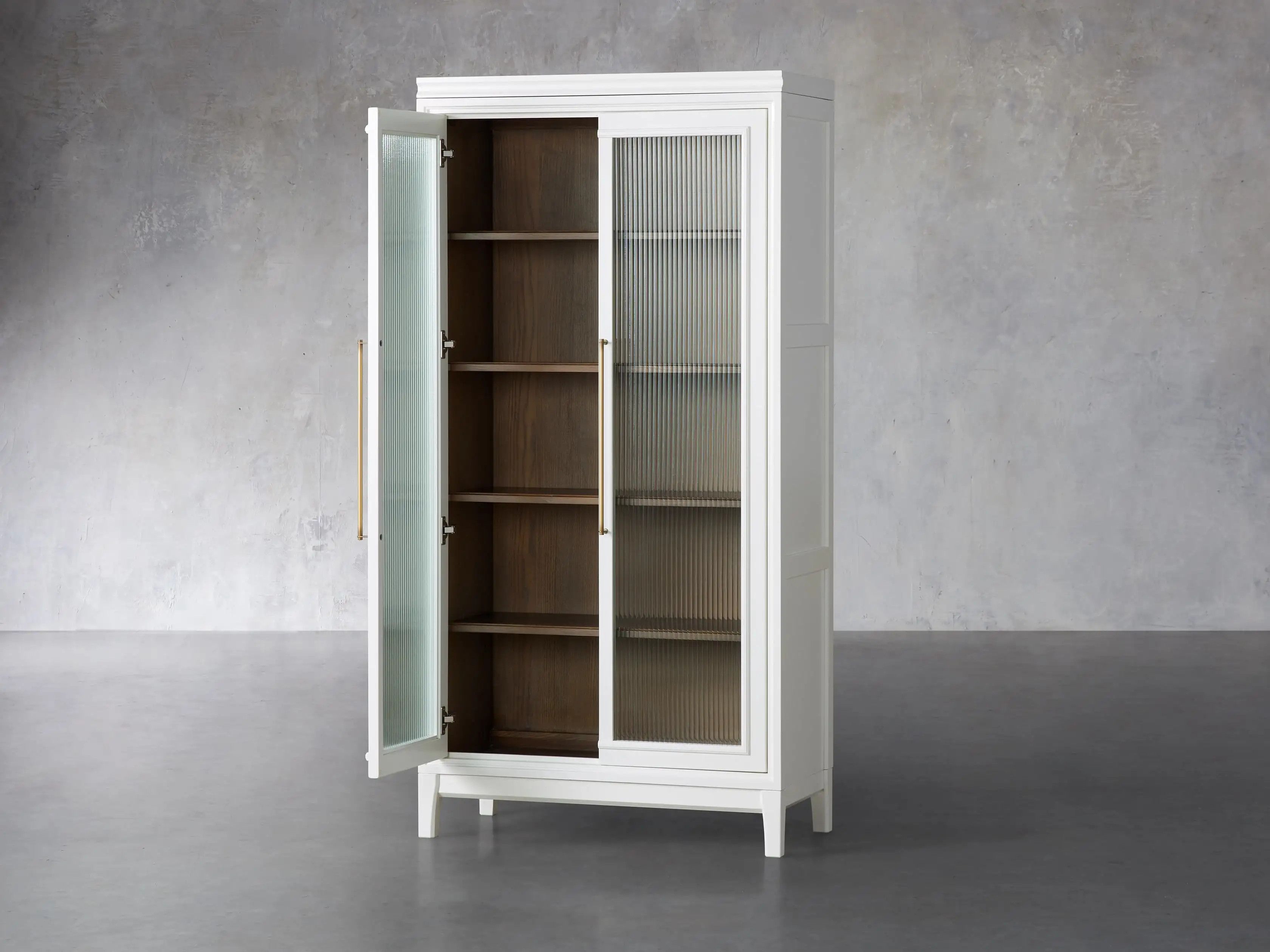 Rowan Modular Reeded Glass Cabinet | Arhaus