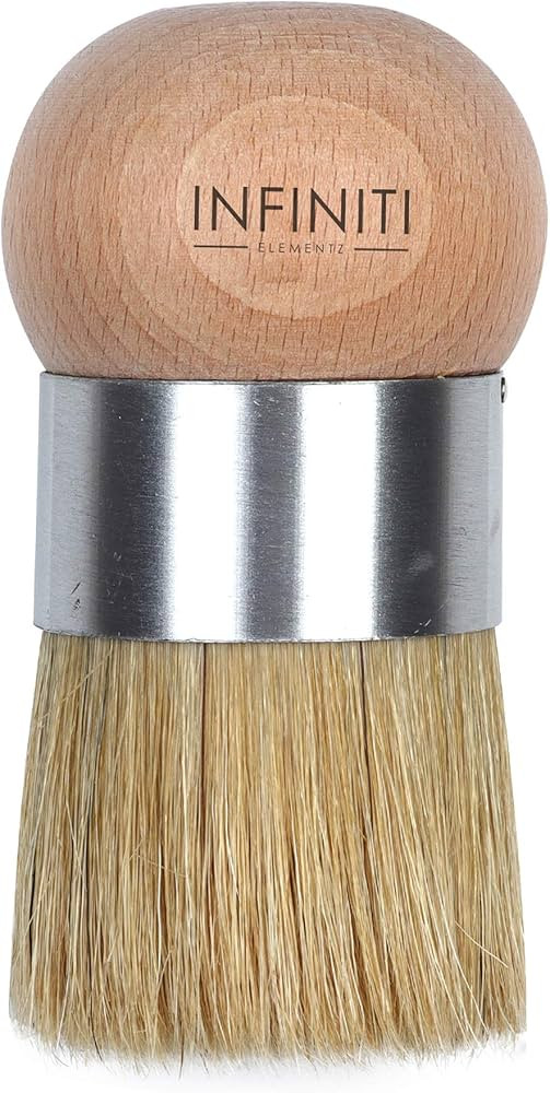 Professional Chalk and Wax Paint Brush | Short Stub Brush DIY Painting and Waxing Tool | Smooth, ... | Amazon (US)