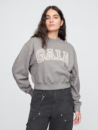Gap x Cult Gaia Cropped Logo Sweatshirt | Gap (US)