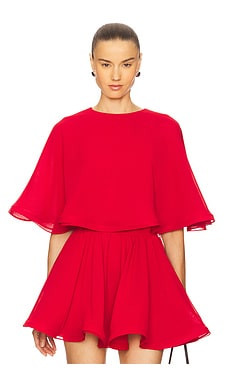 Round-neck Cape Top
                    
                    SELEZZA LONDON | Revolve Clothing (Global)