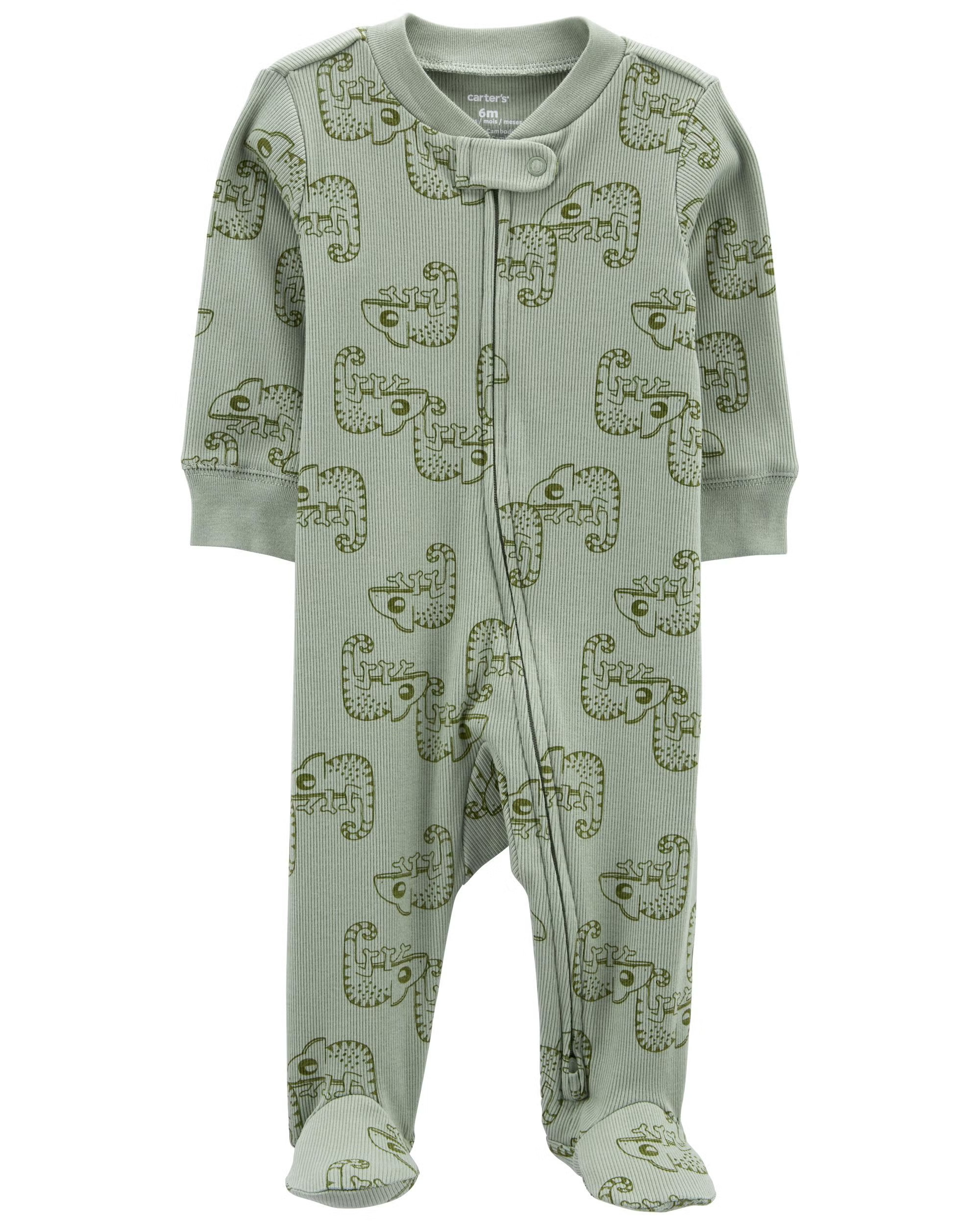 Green Baby Chameleon 2-Way Zip Footie Sleep & Play | carters.com | Carter's
