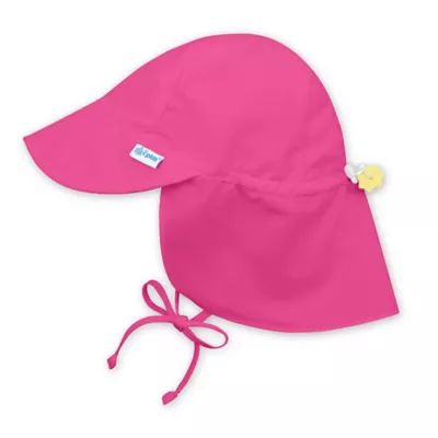 i play.® by green sprouts® Newborn Sun Flap Hat in Hot Pink | Bed Bath & Beyond