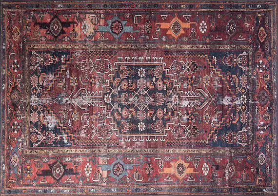 ZAHRA | Antique Turkish Heriz Pattern Oriental Rug, Hand-knotted texture, Traditional decor, Mid-... | Etsy (US)