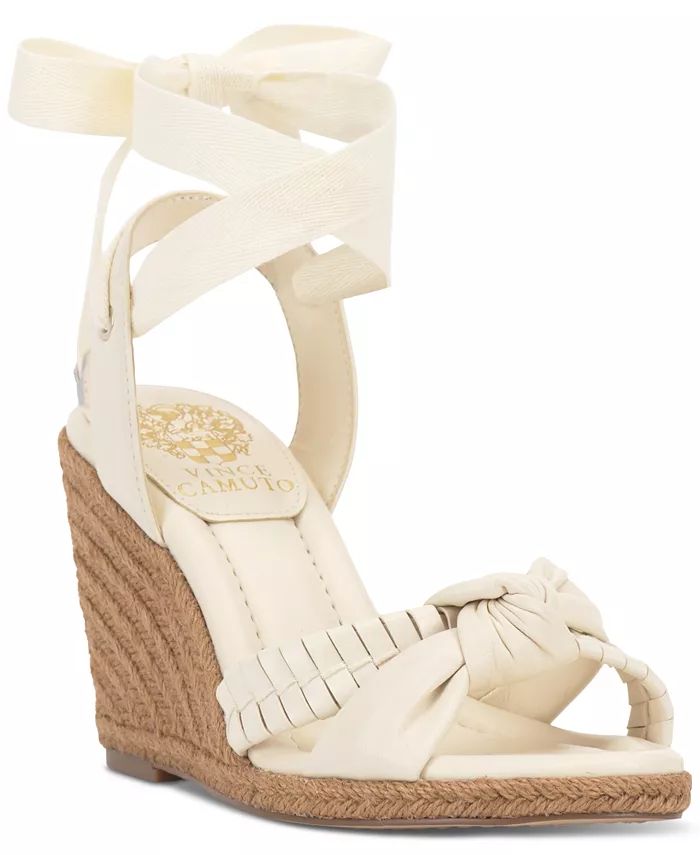 Vince Camuto Floriana Lace-Up Espadrille Wedge Sandals - Macy's | Macy's