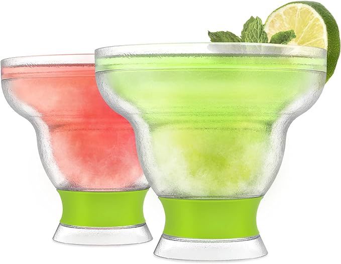 Host Freeze Margarita Cooling Cups, Freezer Gel Chiller Double Wall Plastic Frozen Cocktail Glass... | Amazon (US)