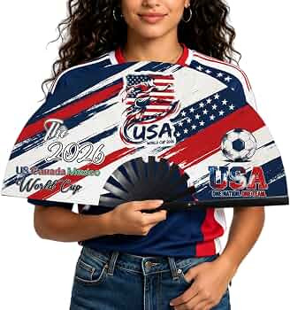 2026 World Soccer Cup Folding Fans \u2013 Soccer Game Day Essentials for Stadium Chants, Party Fa... | Amazon (US)