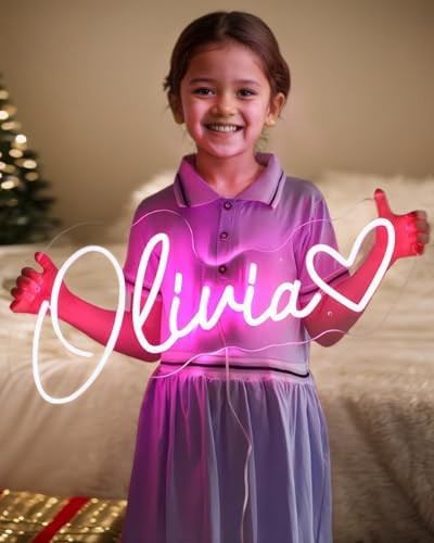 GifXify Custom Neon Signs - LED Sign for Room Decor - Customizable Neon Sign Light for Bedroom, W... | Amazon (US)
