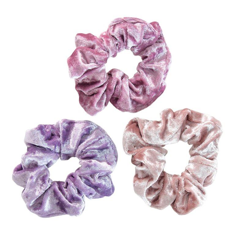 Scunci Original Scrunchies in Velvet Texture in Warm Winter Color Fashion Palette, 3ct | Walmart (US)