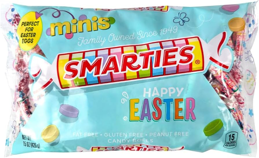 Smarties Mini Candy Rolls – 15 Oz Bag, Gluten-Free & Vegan Easter Treats, No Artificial Colors,... | Amazon (US)