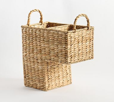 Seagrass Handcrafted Staircase Basket | Pottery Barn (US)