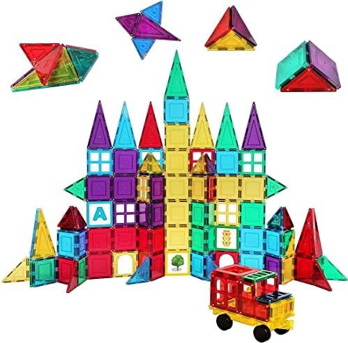 Shapemags Magnetic Tiles for Kids 100 Piece Set - Educational 3D Magnetic Building Blocks for Tod... | Amazon (US)