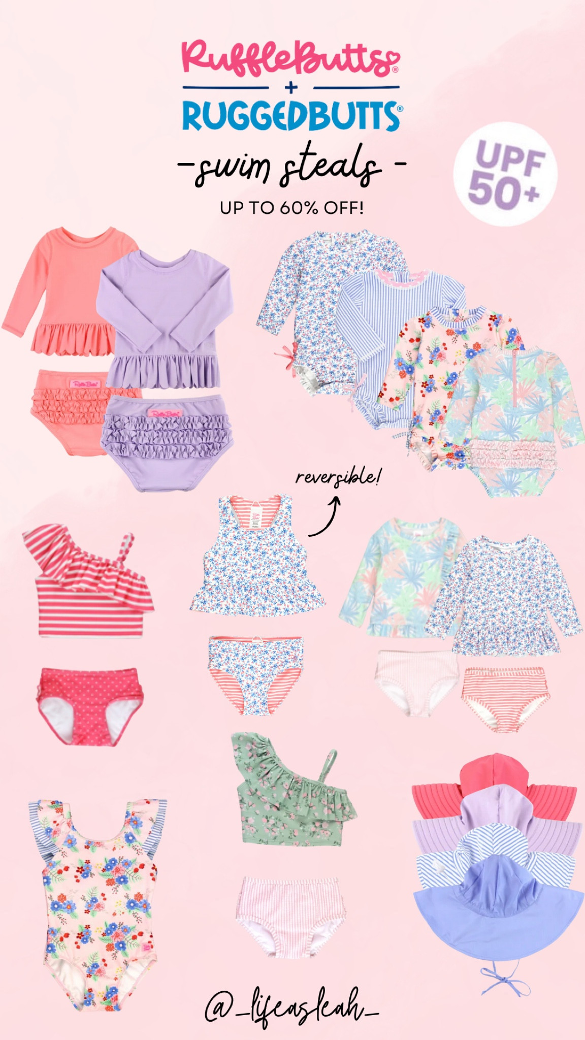Get ready for summer by grabbing RuffleButts and RuggedButts on sale! I love these mix and match swim styles for my littles - ☀️ they’re UPF 50+ and soft for sensitive skin! 💦 Some pieces are under $10 + you get free shipping over $59! You can also use code: SUNNY20 on non sale items to save even more! 


#LTKSeasonal #LTKswim #LTKkids