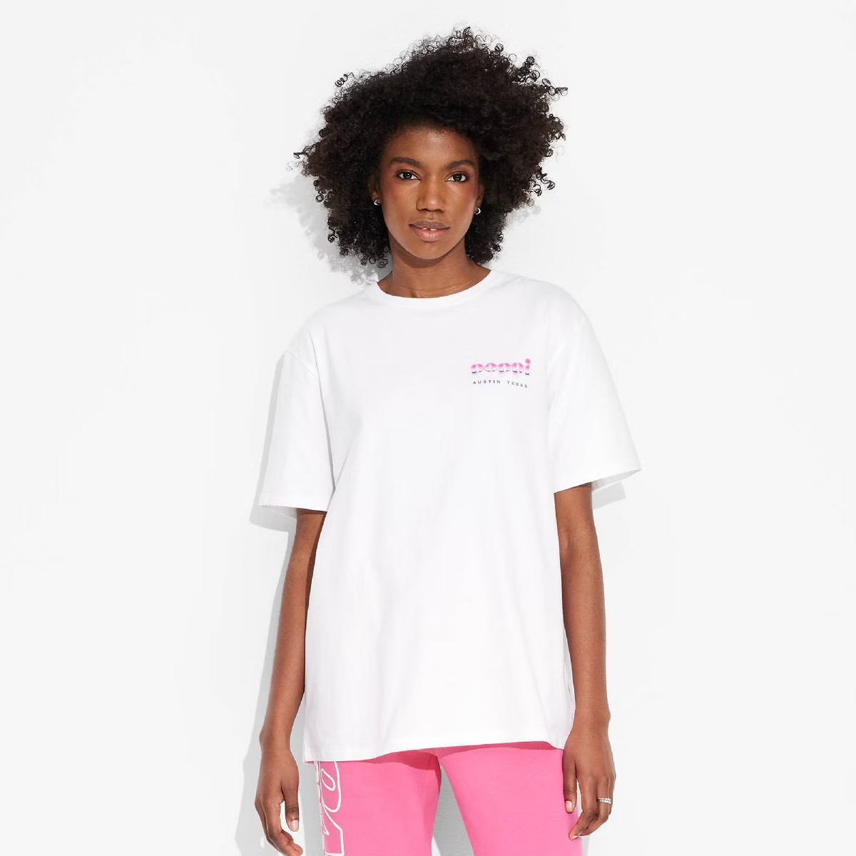 Adult Poppi Ultimate Serve Short Sleeve Graphic T-Shirt - White | Target