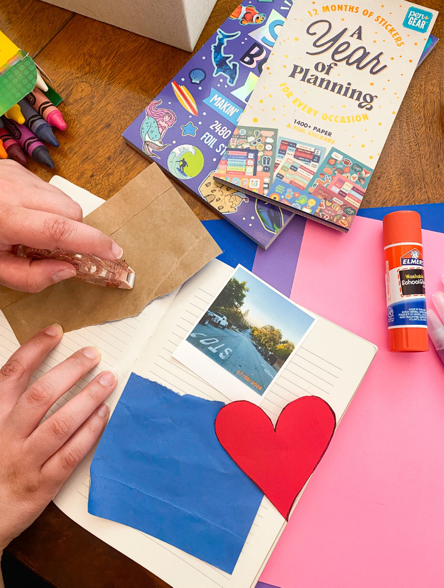 How are you saving your summer memories? I’m partnering with @Walmart to share my favorite new way to relive the good times…junk journaling! I decided to start on a whim and thankfully they had everything I needed to start crafting and was delivered ASAP! I couldn’t help myself and also grabbed some fun sticker books to really release my inner child, making this has truly been so much fun. Have you junk journaled before? What are your favorite ways to save memories? #walmartpartner 

#LTKhome #LTKSeasonal