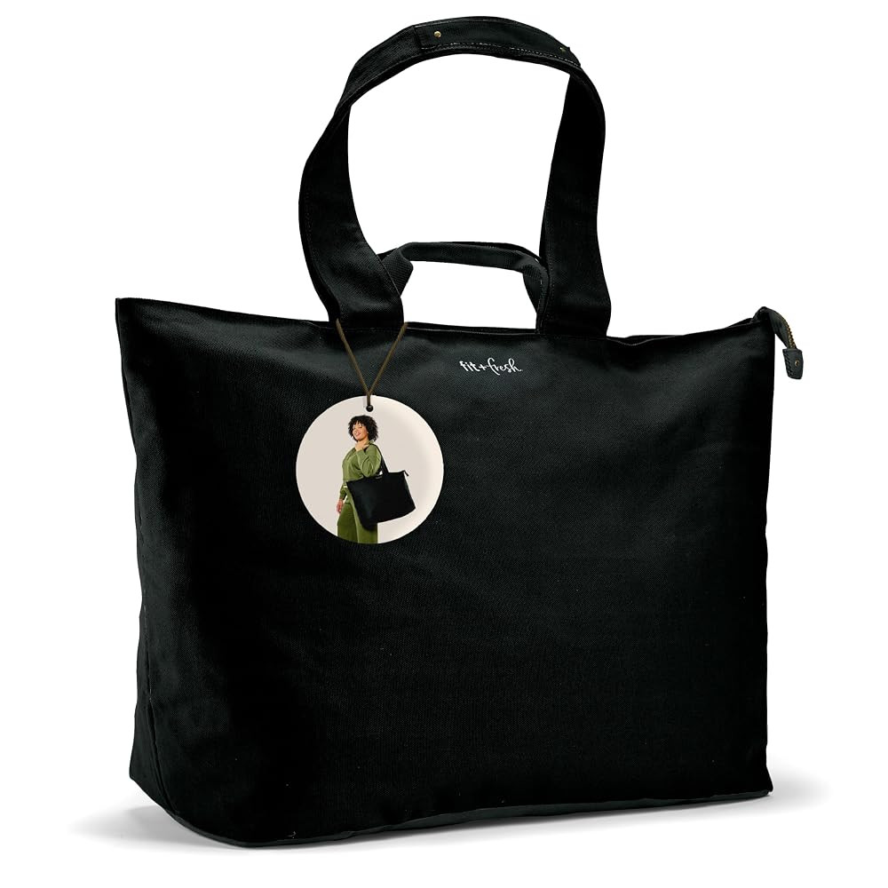 Fit & Fresh Large Beach Bag for Women - Extra Large Travel Tote With Pockets | Amazon (US)