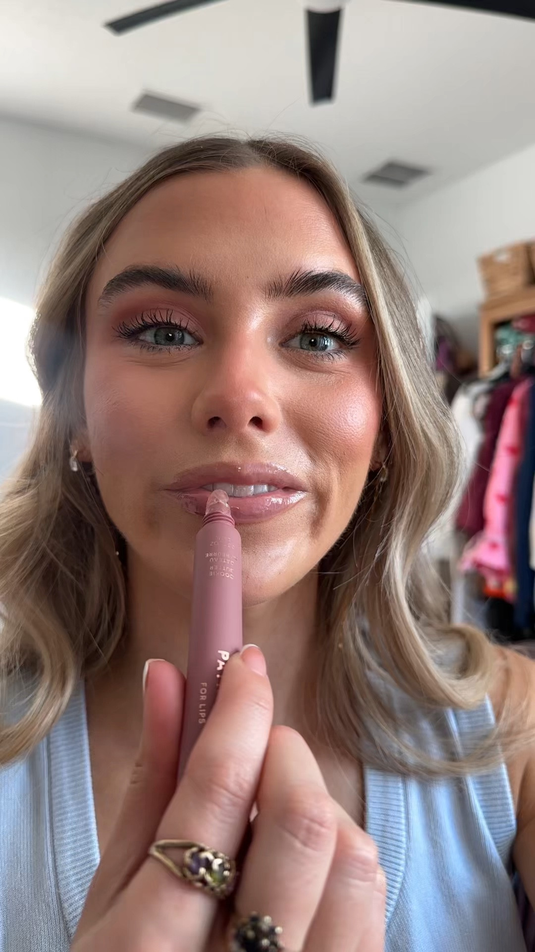 @patrickta What it is: A high-shine, sheer lip balm with a rich, cushiony texture and moisturizing ingredients that nourish lips for a softer, smoother pout.

Formulation Type: Lip Balm & Treatment



Benefits: Hydrating

Highlighted Ingredients: - Peptides: Stimulate collagen production for visibly plumped, contoured, and volumized lips.

- Bakuchiol: Improves pigmentation to smooth and soften lips.

- Blend of Sweet Almond Oil and Coconut Oil: Intensely moisturizes lips.



Ingredient Callouts: Free of parabens, formaldehydes, phthalates, retinyl palmitate, oxybenzone, coal tar, hydroquinone, sulfates SLS & SLES, triclocarban, triclosan, and contains less than one percent synthetic fragrance. This product is also vegan.


What Else You Need to Know: Sheer shades pair with plumping peptides and bakuchiol for softer, smoother, luxurious lips. The coveted, cushiony texture feels rich but never heavy, which makes it comfortable and wearable for any occasion. The mask-like feel meets a gloss-like finish, elevated by custom gourmand flavors. @Sephora 

#LTKgrwm #LTKBeauty #LTKselfcare