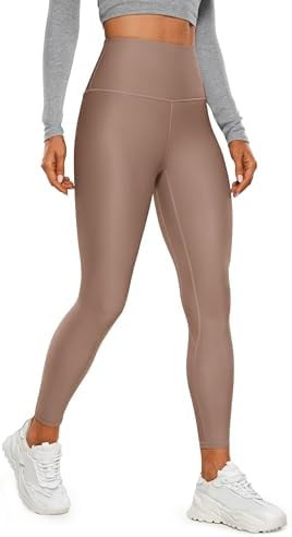 CRZ YOGA Fleece Lined Leggings 25'' - Thermal Casual Lounge Workout Womens Yoga High Waisted Pant... | Amazon (US)