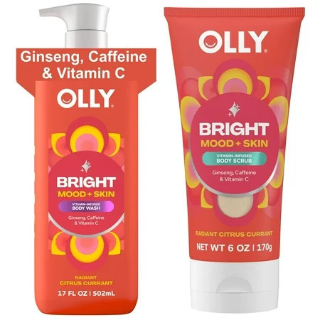 Olly Bright Body Wash & Scrub Collection, 2 Count | Walmart (US)