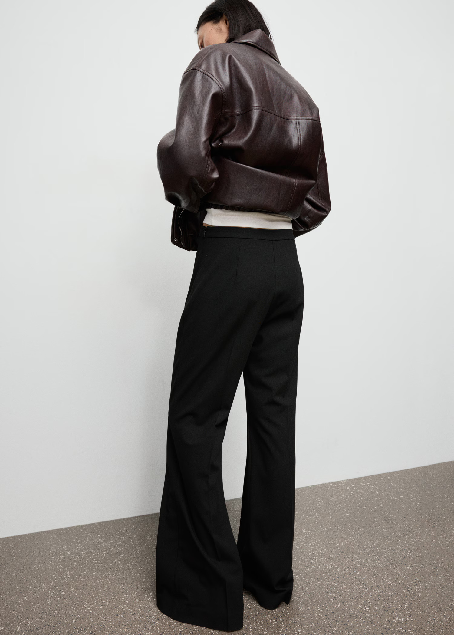 High-waisted flared trousers - Women | MANGO USA | Mango (US/MX/AU)