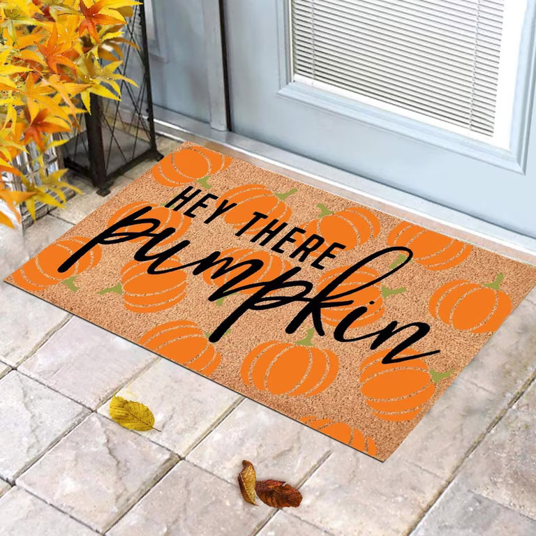 Fall Door Mat, Hey There Pumpkin Doormat, Autumn Decorative Entrance Door Rugs, Thanksgiving & Fa... | Walmart (US)