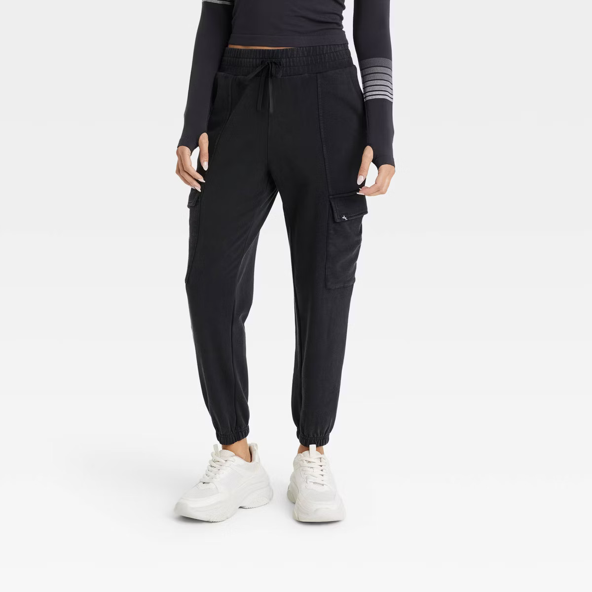 Women's French Terry Cargo Joggers - JoyLab™ | Target