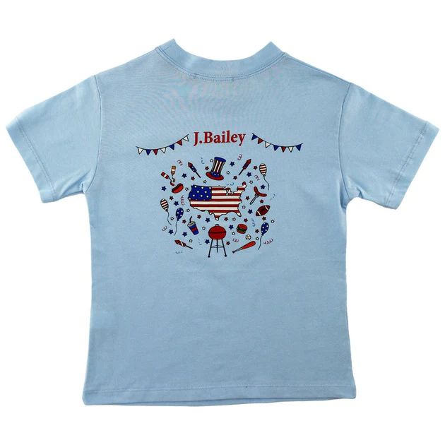 J. Bailey S/S Logo Tee- Fourth Fun on Bayberry | The Bailey Boys
