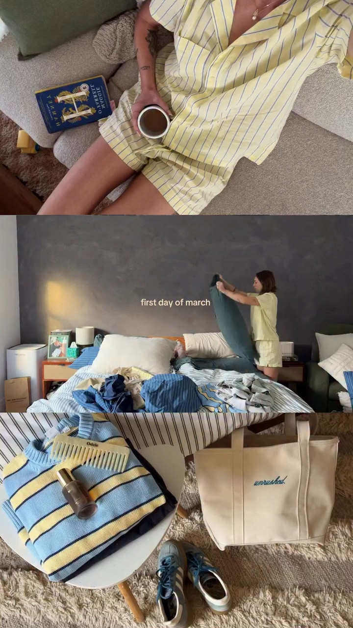 when the air starts feeling like: 📖🧺🪿🌿🧈 thank you march for fresh starts, longer days, and springggg!

march, spring diaries, spring aesthetic, homebody, spring outfit inspo, calm aesthetic, cozy aesthetic