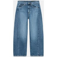 Zara - Zw Collection Ankle Relaxed Mid-Rise Jeans - Mid-Blue - 31 (Us 12) - Woman | Zara US