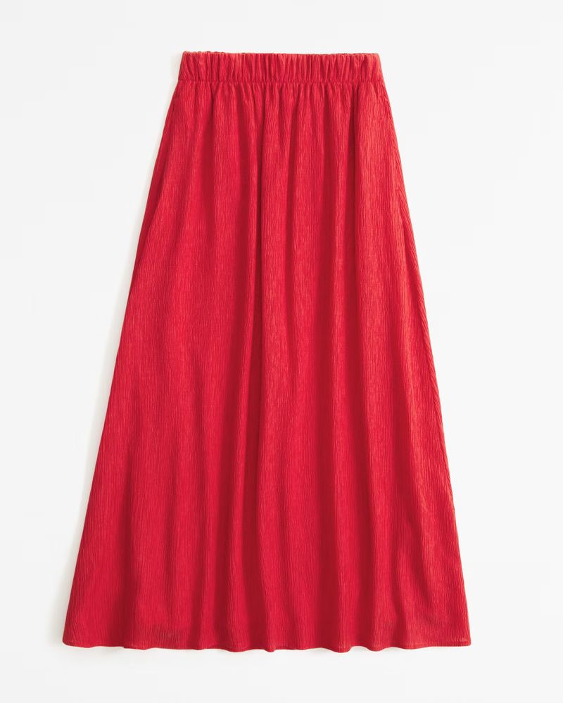 Crinkle Flowy Maxi Skirt | Abercrombie & Fitch (US)