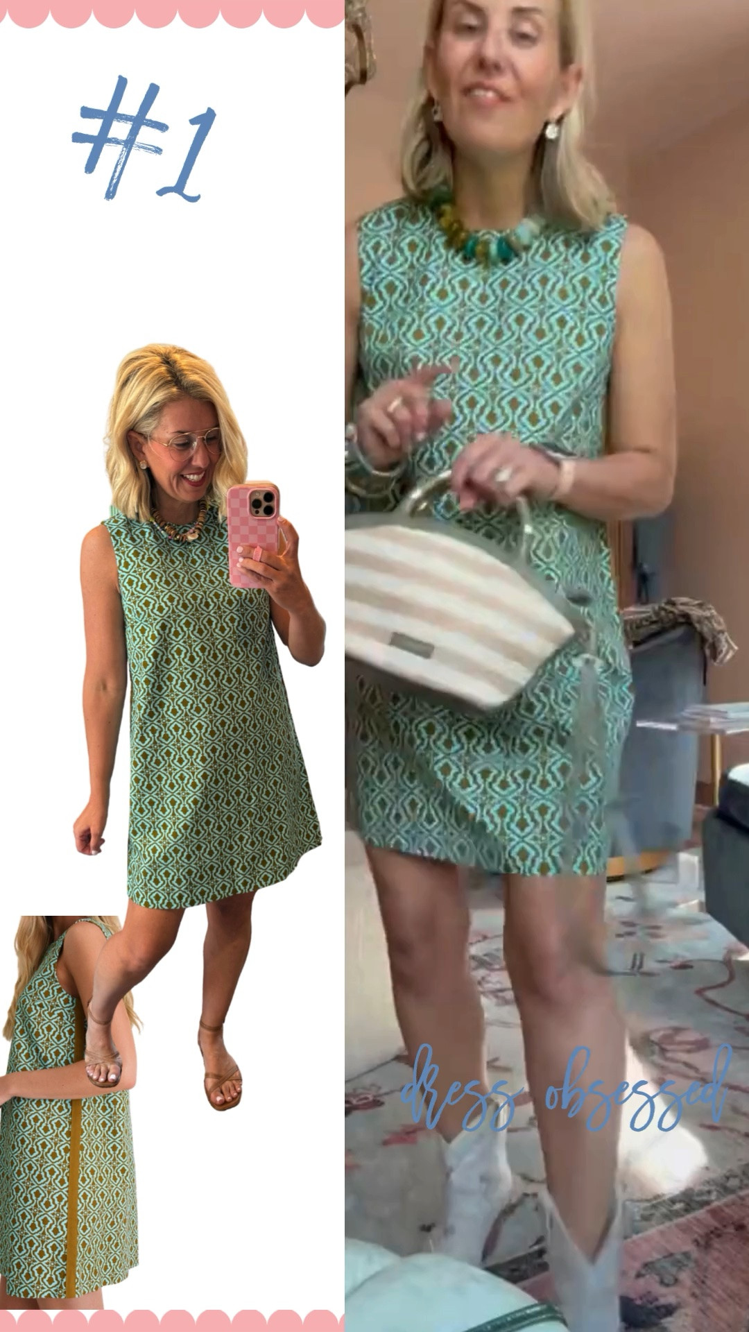 Obsessed with this dress! I’m in xs and 8 sandals. 

Codes:
Erin McDermott- mixandmatch for 25% off my necklace
Loopy - mixandmatchmadness

#LTKdayinmylife #LTKootd #LTKmomlife