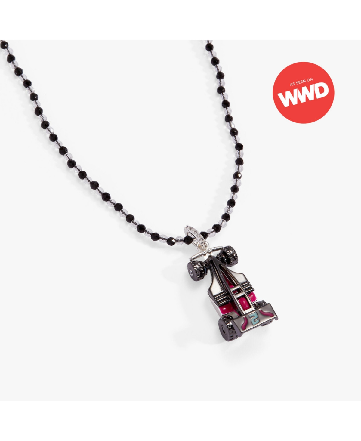 Alex and Ani Hot Wheels Racecar Pendant Necklace - Silver | Macy's