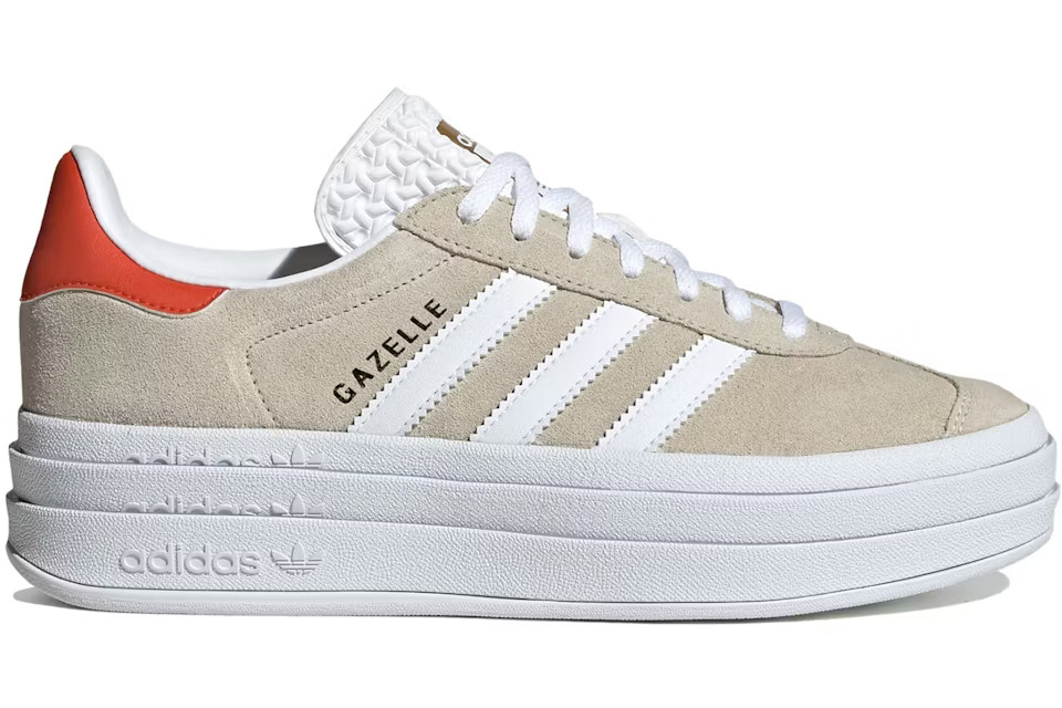 adidas Gazelle BoldWonder Beige Collegiate Orange (Womens) | StockX