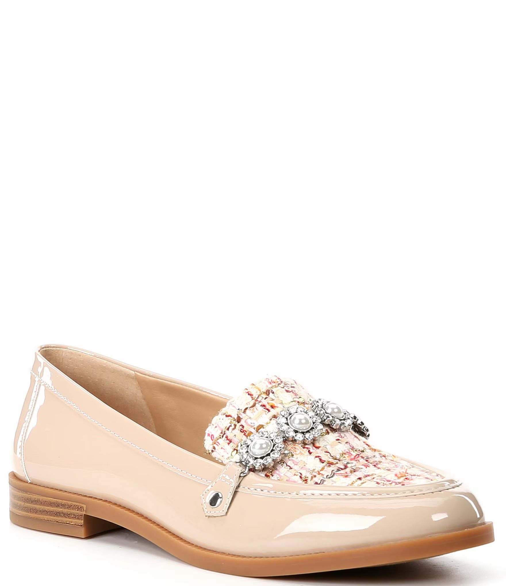 Jewel Tinsel Tweed Loafers | Dillard's