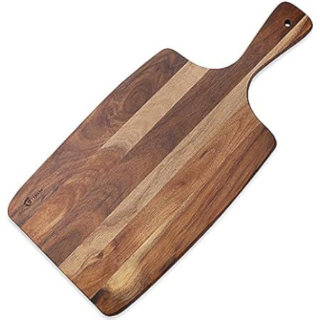 KARRYOUNG Acacia Wood Cutting Board - Wooden Kitchen Chopping Boards for Meat, Cheese, Bread, Vegeta | Amazon (US)