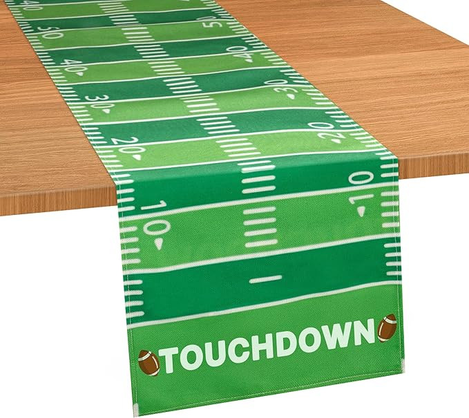 Football Table Runner, Football Theme Party Tailgate Decorations Rugby Table Decor Super Ball Bow... | Amazon (US)