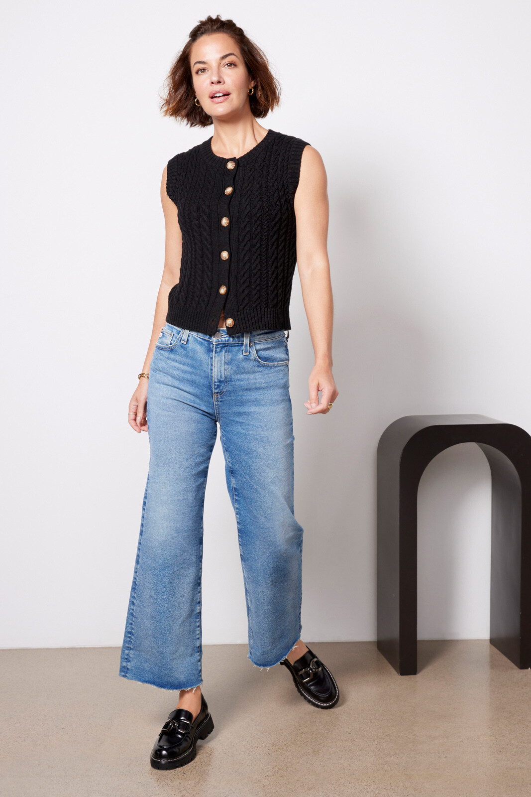 Davina Cable Vest | Evereve